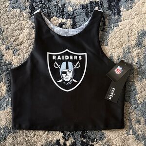 NFL Raiders Black Crop Tank Top🖤🤍